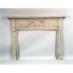 A FEDERAL-STYLE WHITE-PAINTED MANTLE