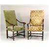Image 1 : TWO BAROQUE-STYLE WALNUT ARMCHAIRS