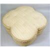 Image 2 : A CLOVER-SHAPED UPHOLSTERED OTTOMAN