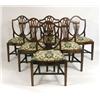 Image 1 : SIX SHIELD-BACK HEPPLEWHITE-STYLE SIDE CHAIRS