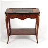 Image 4 : A LOUIS XV-STYLE LEATHER-TOP SIDE TABLE