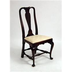A QUEEN ANNE MASSACHUSETTS SIDE CHAIR