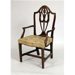A HEPPLEWHITE OVERSIZE HARTFORD ARMCHAIR