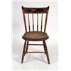 Image 4 : SIX STENCILED YELLOW THUMBBACK WINDSOR CHAIRS