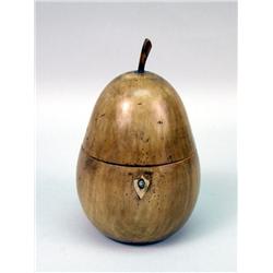 A PEAR-SHAPED TEA CADDY