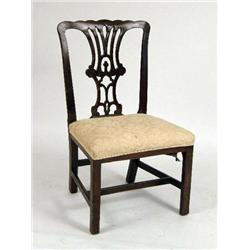 A CHIPPENDALE SIDE CHAIR