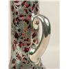 Image 5 : A CRANBERRY GLASS STERLING SILVER OVERLAY EWER