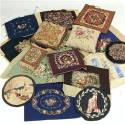 A GROUP OF NEEDLEWORK