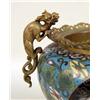 Image 3 : A CHINESE CLOISONNE CENSER AND TWO VASES