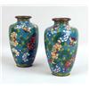 Image 5 : A CHINESE CLOISONNE CENSER AND TWO VASES