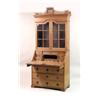 Image 5 : A CHIPPENDALE-STYLE WALNUT DESK AND BOOKCASE