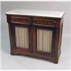 Image 1 : AN EMPIRE WALNUT MARBLE-TOP SERVER