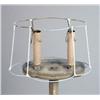 Image 8 : A MARBLE-TOPPED AND GALLERIED CANDLESTAND