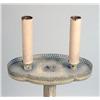Image 9 : A MARBLE-TOPPED AND GALLERIED CANDLESTAND