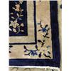 Image 4 : A CREAM-AND-BLUE CHINESE-STYLE WOOL RUG