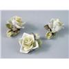 Image 2 : A SET OF TWELVE ROSE-SHAPED PORCELAIN CARD- OR MENU-HOLDERS