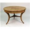Image 1 : A SCANDINAVIAN BURLWOOD ROUND TABLE