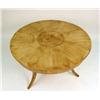 Image 4 : A SCANDINAVIAN BURLWOOD ROUND TABLE