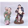 Image 1 : TWO CHINESE POLYCHROME PORCELAIN FIGURES