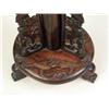 Image 6 : A CHINESE CARVED ROSEWOOD STAND AND BIRDCAGE