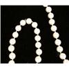 Image 2 : A CULTURED PEARL STRAND NECKLACE WITH 18K YELLOW GOLD CLASP
