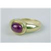 Image 1 : A CHRISTOPHER WALLING 18K YELLOW GOLD AND RUBY RING
