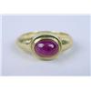 Image 2 : A CHRISTOPHER WALLING 18K YELLOW GOLD AND RUBY RING