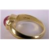 Image 4 : A CHRISTOPHER WALLING 18K YELLOW GOLD AND RUBY RING