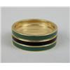 Image 1 : A SET OF THREE ENAMEL BAND RINGS