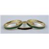 Image 2 : A SET OF THREE ENAMEL BAND RINGS