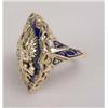 Image 2 : A 14K YELLOW GOLD AND ENAMEL CRESTED RING