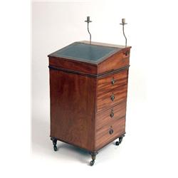 A REGENCY MAHOGANY DAVENPORT DESK