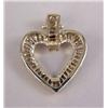 Image 4 : A 14K YELLOW GOLD AND DIAMOND HEART-FORM PENDANT