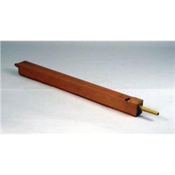 A CARVED CHERRYWOOD ORGAN PIPE