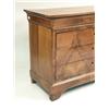 Image 2 : AN EMPIRE WALNUT FOUR-DRAWER COMMODE