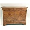 Image 4 : AN EMPIRE WALNUT FOUR-DRAWER COMMODE