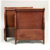 Image 1 : A DIMINUTIVE EMPIRE WALNUT SLEIGH BED