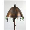 Image 5 : A PATINATED METAL AND GLASS TABLE LAMP