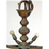 Image 2 : A JUDAICA BRASS OIL LAMP FITTED AS A CHANDELIER