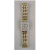 Image 2 : A GRUEN GOLD-TONE STAINLESS STEEL AND DIAMOND LADIES BRACELET WRISTWATCH