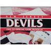 Image 2 : A NEW JERSEY DEVILS HOCKEY TEAM 1992-1993 OFFICIAL GAME PROGRAM SIGNED BY FIVE OF THE PLAYERS