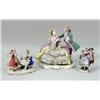 Image 1 : A GROUP OF THREE GERMAN PORCELAIN FIGURAL GROUPS
