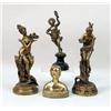 Image 1 : THREE BEAUX-ARTS-STYLE GILT-METAL SCULPTURES