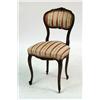 Image 1 : A VICTORIAN CARVED UPHOLSTERED SIDE CHAIR