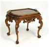 Image 1 : A CARVED GLASS TOP OCCASIONAL TABLE