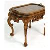 Image 2 : A CARVED GLASS TOP OCCASIONAL TABLE