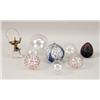 Image 1 : A GROUP OF HAND-BLOWN GLASS SPHERES AND ORNAMENTS