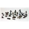 Image 1 : A GROUP OF MINIATURE AFRICAN BRONZE FIGURES