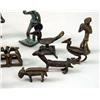Image 3 : A GROUP OF MINIATURE AFRICAN BRONZE FIGURES
