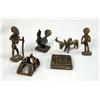 Image 5 : A GROUP OF MINIATURE AFRICAN BRONZE FIGURES
